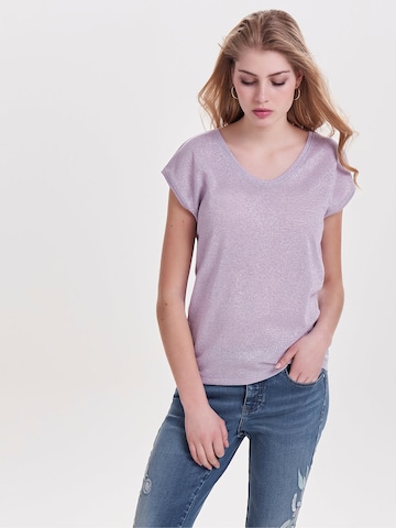 ONLY Shirt 'ONLSilvery' in Lila: voorkant