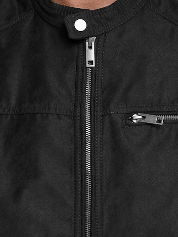 JACK & JONES Rovný strih Prechodná bunda - Čierna