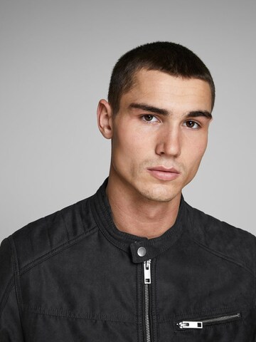 JACK & JONES Rovný strih Prechodná bunda - Čierna