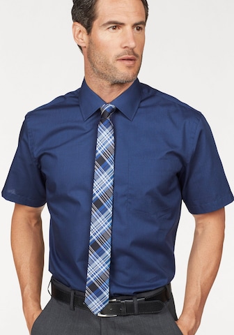 Man's World Regular Fit Hemd in Blau: Vorderseite