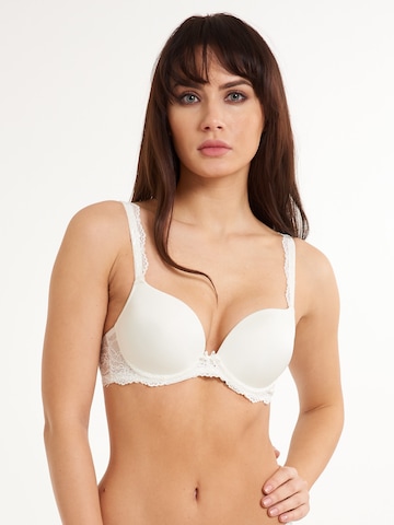 LingaDore Push-up Biustonosz 'DAILY LACE' w kolorze biały: przód