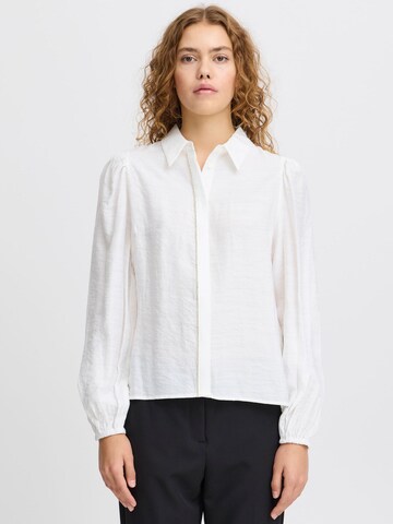 Camicia da donna 'Rhines' di ICHI in bianco: frontale