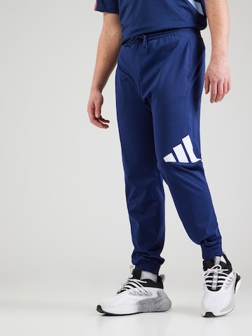Tapered Pantaloni sportivi di ADIDAS SPORTSWEAR in blu: frontale