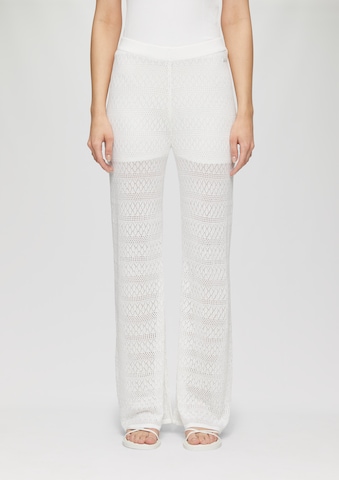 Wide Leg Pantalon QS en beige : devant
