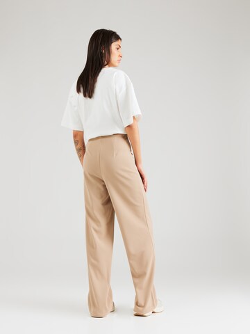 VERO MODA Wide leg Pleat-front trousers 'VMBECKY' in Beige