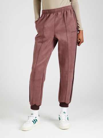 ADIDAS ORIGINALS Tapered Pants in Brown: front