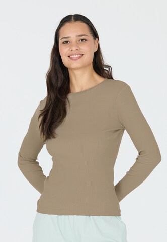 Athlecia Functioneel shirt 'Lankae' in Bruin: voorkant