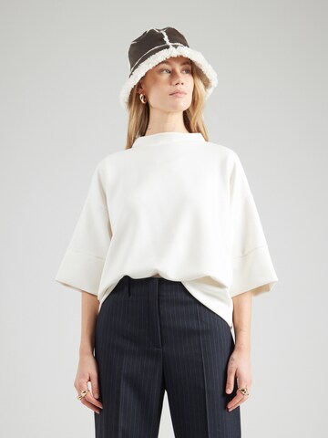 Sweat-shirt 'Dicette' Peppercorn en blanc : devant