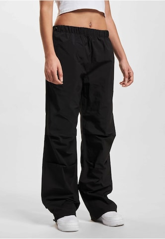 Loosefit Pantaloni cargo di DEF in nero: frontale