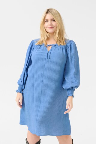 KAFFE CURVE Dress 'Linna' in Blue: front