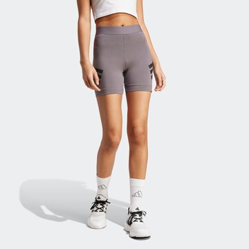 ADIDAS SPORTSWEAR Skinny Spodnie sportowe w kolorze szary: przód