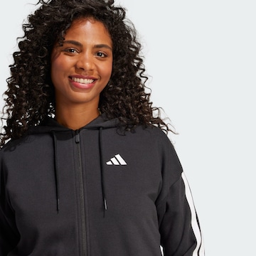 ADIDAS SPORTSWEAR Športna jopa na zadrgo 'Essentials' | črna barva