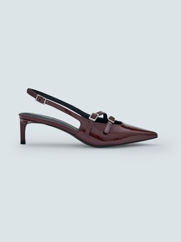 Décolleté sling 'Gilliane' di EDITED in rosso
