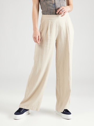 Loosefit Pantalon 'VIJolanda' VILA en beige : devant
