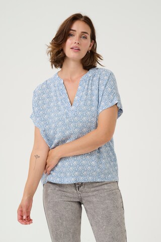 Kaffe Bluse 'Ano' in Blau: Vorderseite