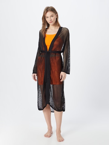 Calvin Klein Swimwear Kimono in Zwart: voorkant