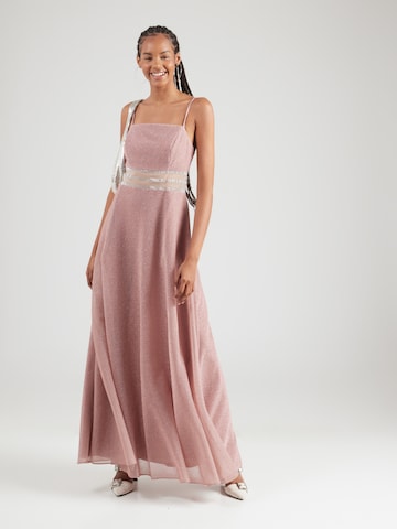 Robe de soirée Vera Mont en rose : devant