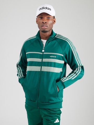 Giacca di felpa 'The First' di ADIDAS ORIGINALS in verde: frontale