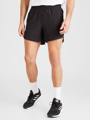 ADIDAS PERFORMANCE Loose fit Workout Pants 'RUN IT' in Black: front