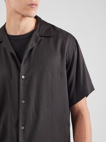 SELECTED HOMME Comfort fit Button Up Shirt 'SLHCHARLIE' in Black