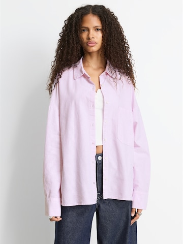 Chemisier Pull&Bear en rose : devant