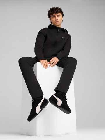 PUMA Sports sweat jacket 'Evostripe' in Black