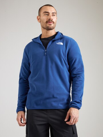 THE NORTH FACE Спортен пуловер '100 GLACIER' в синьо: отпред