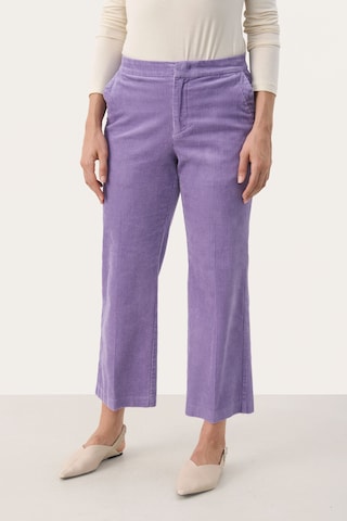 Part Two Flared Broek 'Mishas' in Lila: voorkant