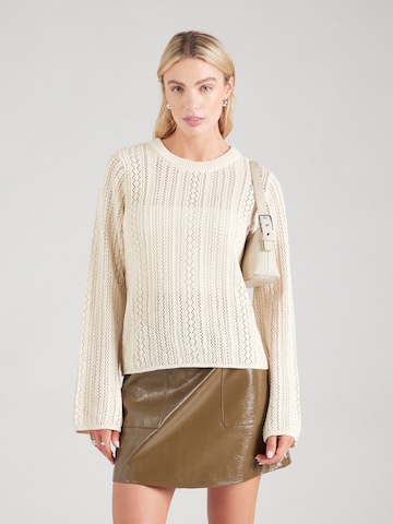 PIECES - Jersey 'PCNUKA' en beige: frente