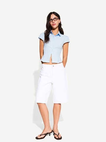 Chemisier Bershka en bleu : devant
