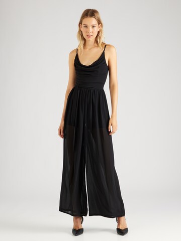 WAL G. Jumpsuit 'RAIN' in Schwarz: Vorderseite