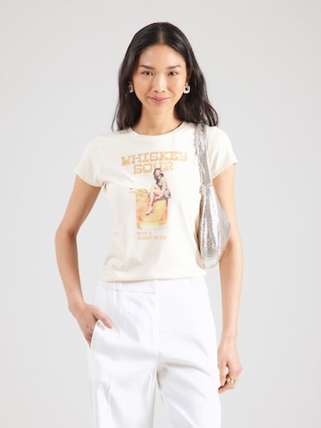 GUESS Shirt 'VINTAGE GIRL' in Beige: voorkant