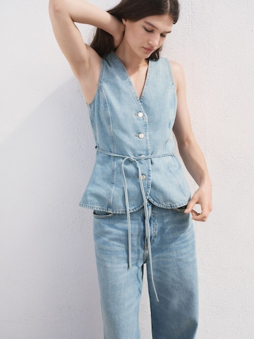 MANGO Vest 'DAPHNE' i blå: forside