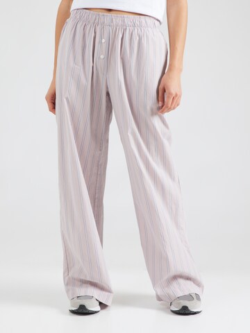 Monki Wide leg Pants in Pink: front