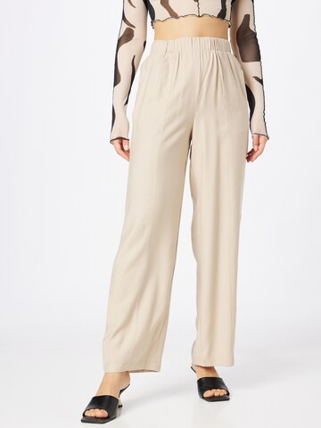 ABOUT YOU - Pierna ancha Pantalón 'Keela' en beige: frente