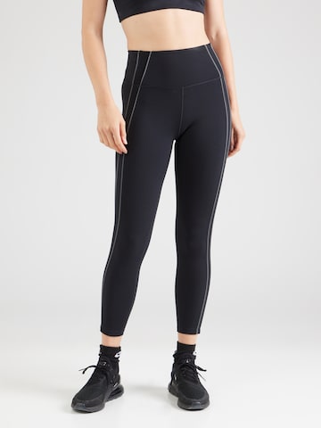 Skinny Pantalon de sport 'One' NIKE en noir : devant