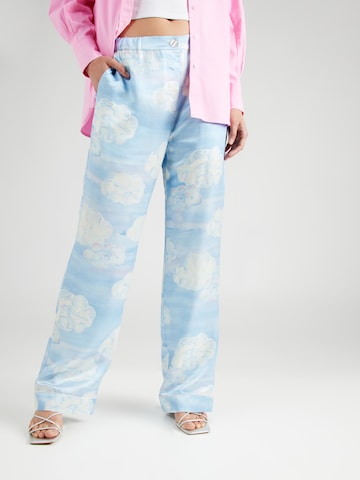 Helmstedt Wide Leg Hose 'Mizu' in Blau: Vorderseite