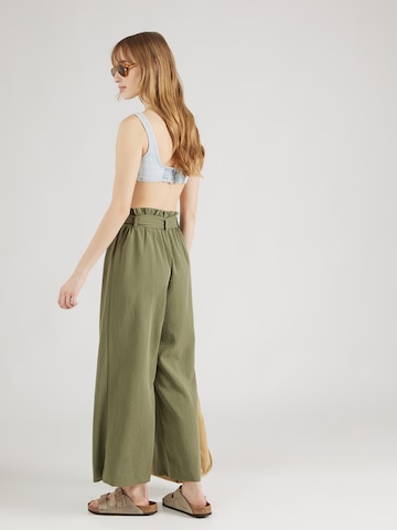 ONLY Wide leg Pleat-front trousers 'ONLMarsa' in Green