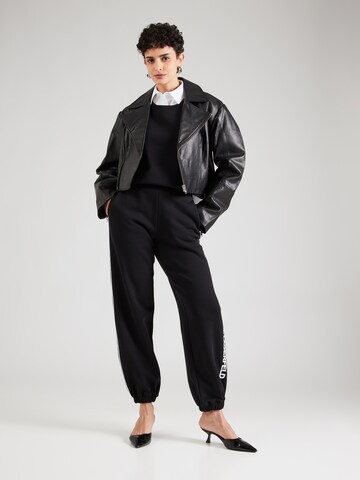 Karl Lagerfeld Tapered Broek in Zwart