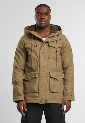 Parka mi-saison Forvert en vert : devant