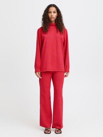 Regular Pantalon 'OELLY' ICHI en rose : devant
