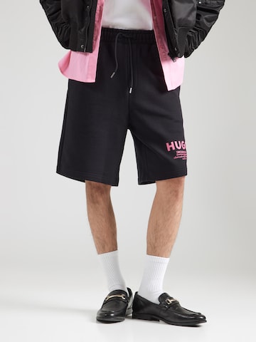 HUGO Loosefit Shorts 'Nomario' in Schwarz: Vorderseite