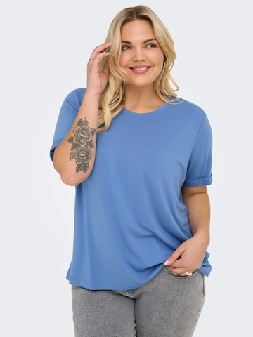 ONLY Carmakoma Shirts 'CARMoster' i blå