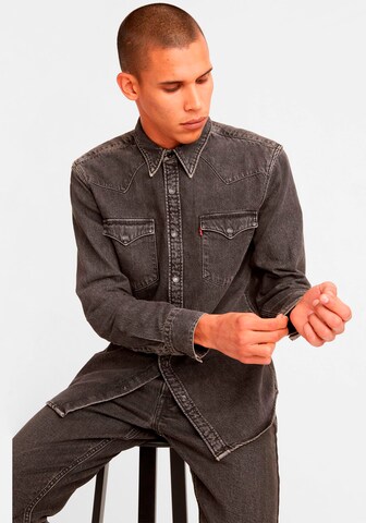 LEVI'S ® Klasický střih Košile 'Barstow' – černá: přední strana