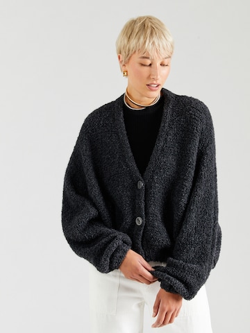 Geacă tricotată 'Zolly' de la AMERICAN VINTAGE pe negru: față