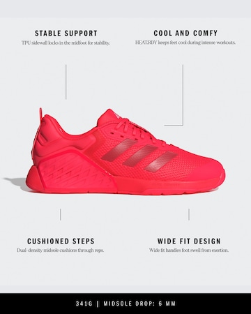 ADIDAS PERFORMANCE Спортни обувки 'DROPSET 3' в червено