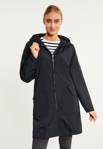 DreiMaster Maritim Raincoat in Black: front