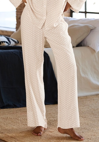 LASCANA Pajama Pants in White