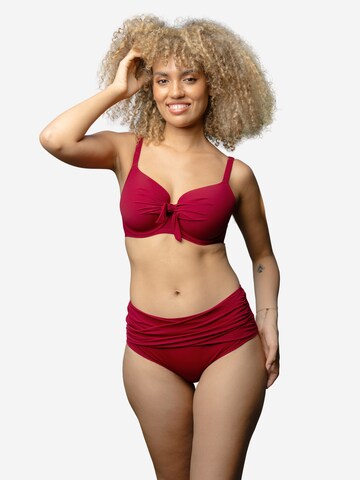 Invisible Hauts de bikini 'Valencia' SugarShape en rouge : devant