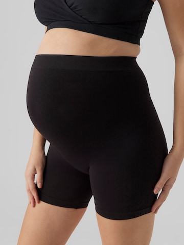 MAMALICIOUS Skinny Kalhoty 'MLAmiya' – černá: přední strana